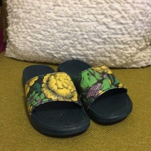 Nike Floral Slides